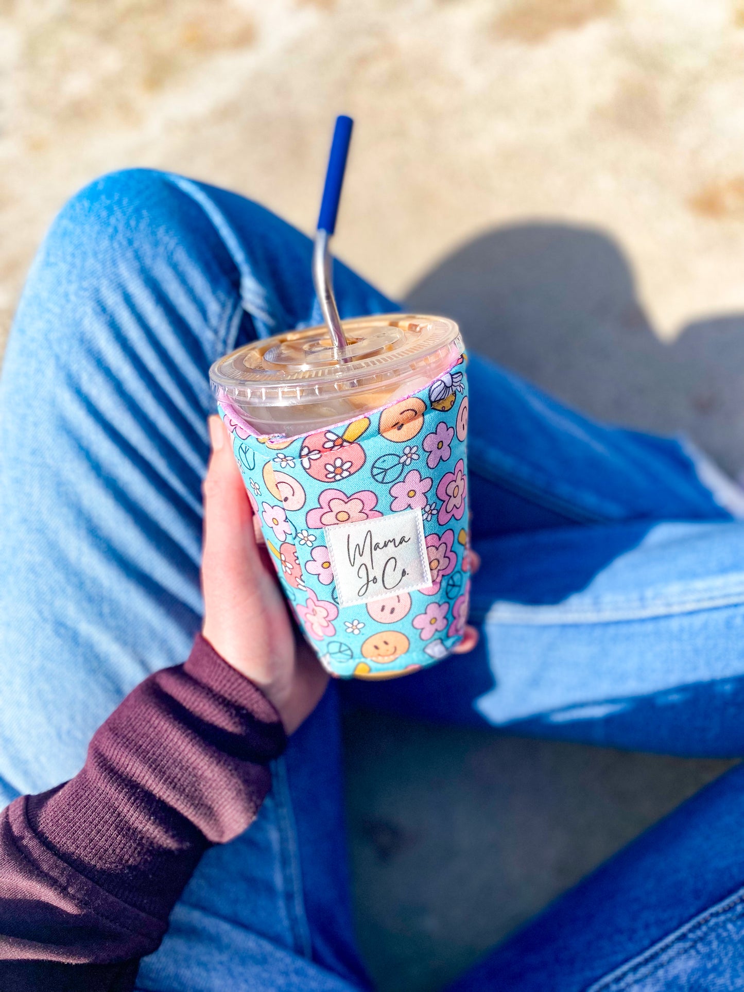 Spring Mushroom Coffee Coozie