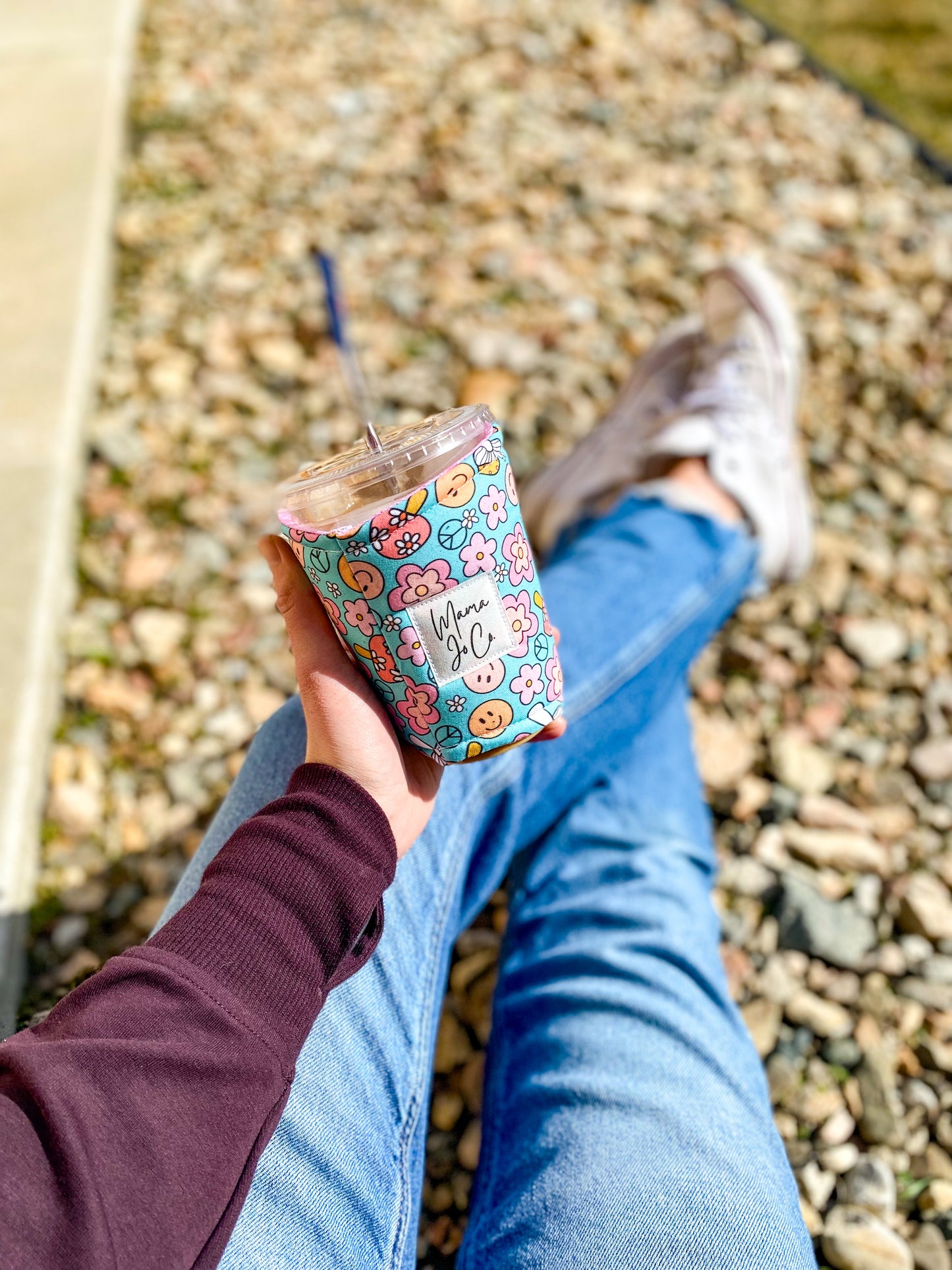 Spring Mushroom Coffee Coozie