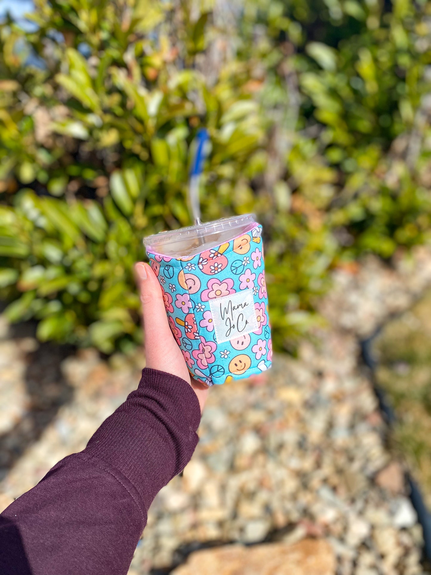Spring Mushroom Coffee Coozie