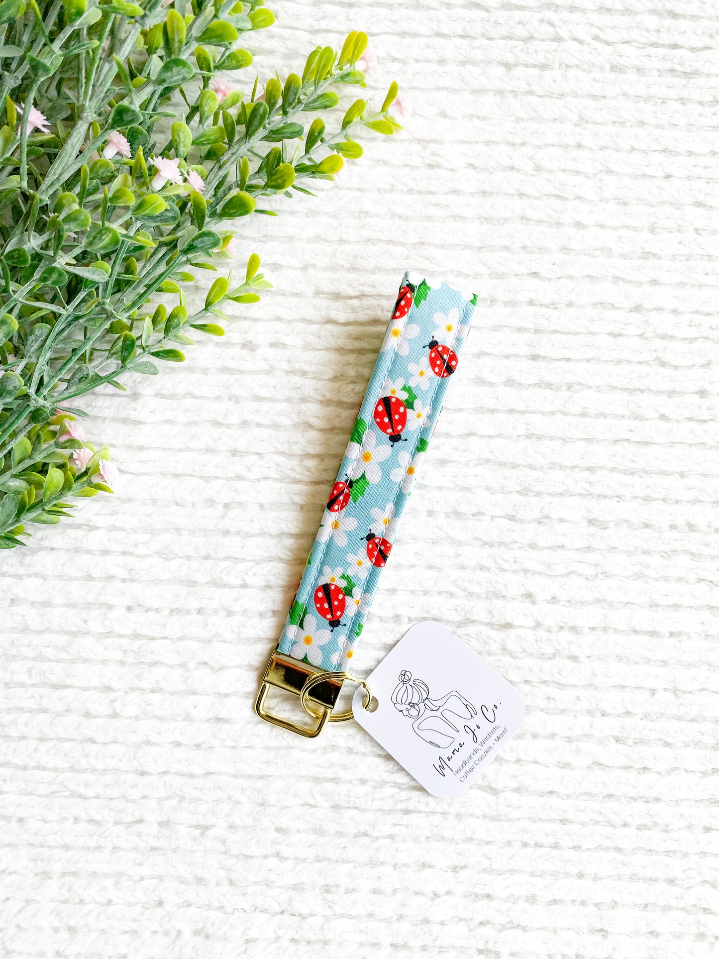 Ladybug Wristlet Keychain