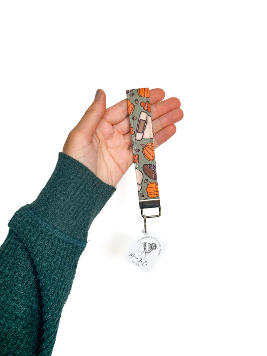 Fall Football Keychain