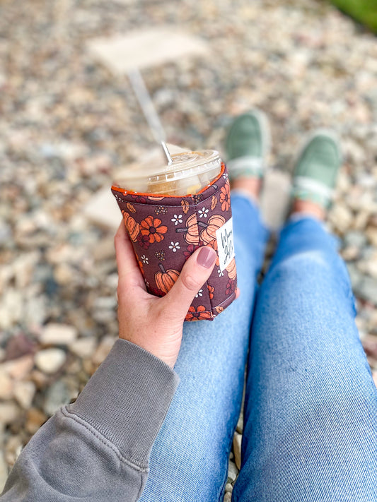 Fall Pumpkin Coffee Coozie